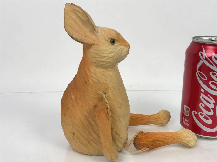 Carved Wooden Rabbit