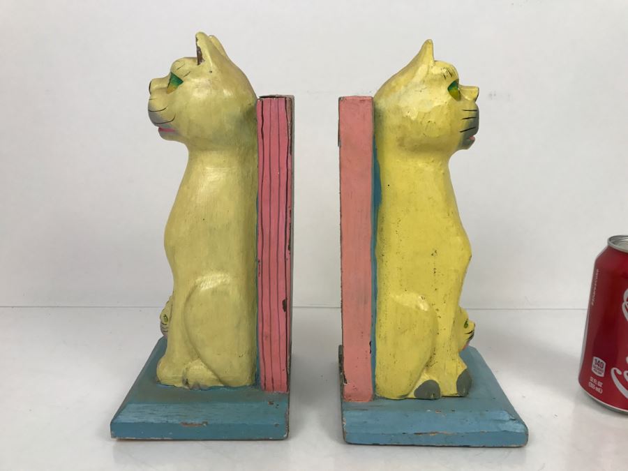 Pair Of Cat Bookends Made In Indonesia [Photo 7]