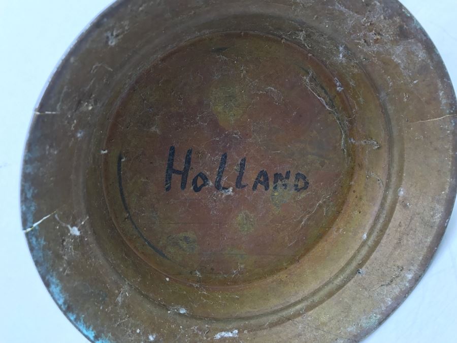 Vintage Copper Pitcher From Holland (See Photos For Cracks In Metal Along Base) [Photo 11]
