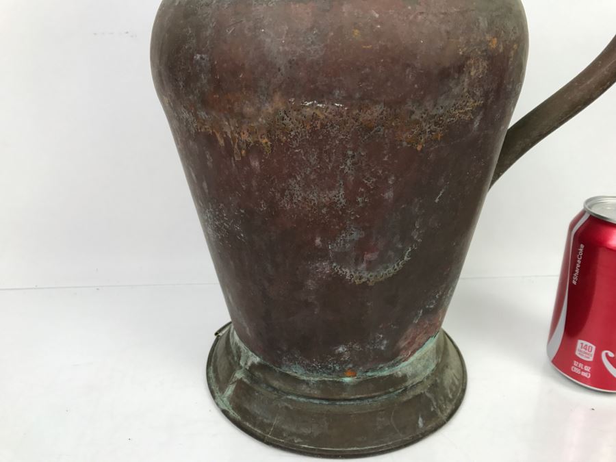 Vintage Copper Pitcher From Holland (See Photos For Cracks In Metal Along Base) [Photo 5]