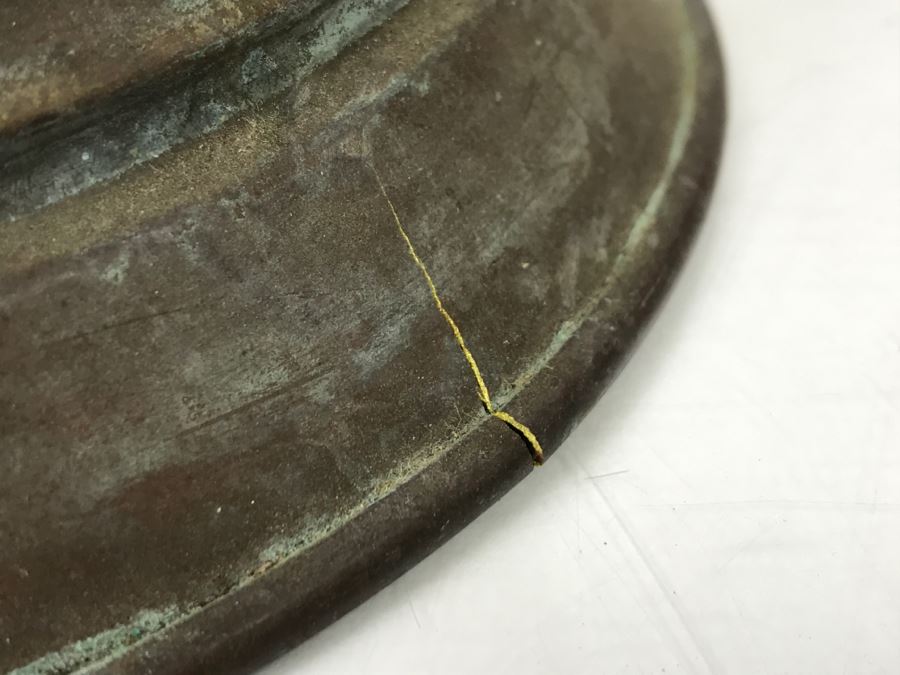 Vintage Copper Pitcher From Holland (See Photos For Cracks In Metal Along Base) [Photo 8]