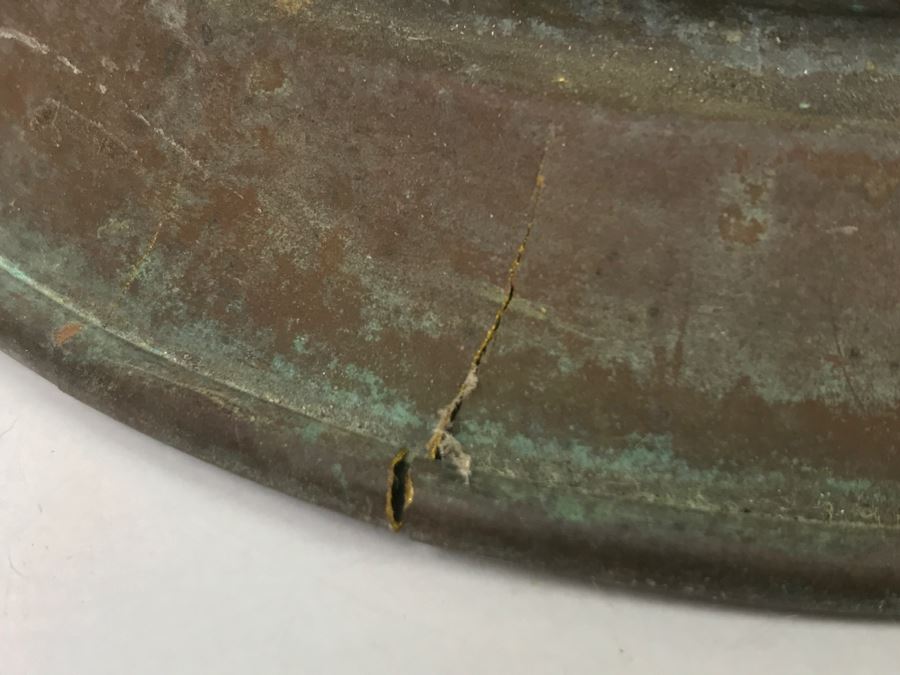 Vintage Copper Pitcher From Holland (See Photos For Cracks In Metal Along Base) [Photo 7]