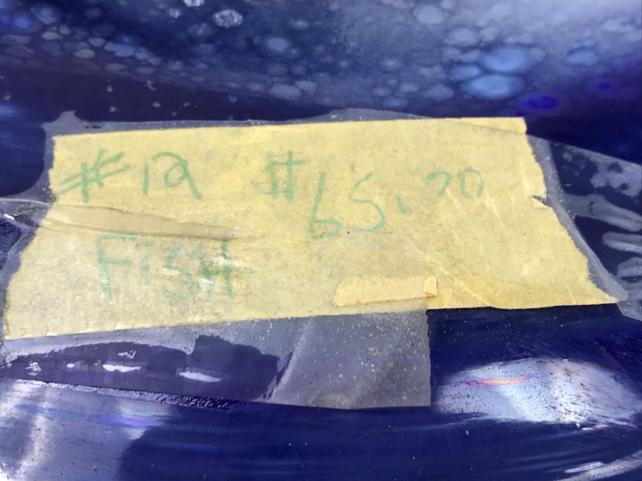 Footed Fish Art Glass Bowl (Stand Not Included) [Photo 10]