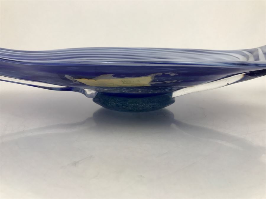 Footed Fish Art Glass Bowl (Stand Not Included) [Photo 7]