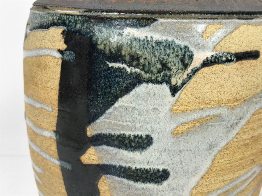 Signed Pottery Vase By Kristin [Photo 6]