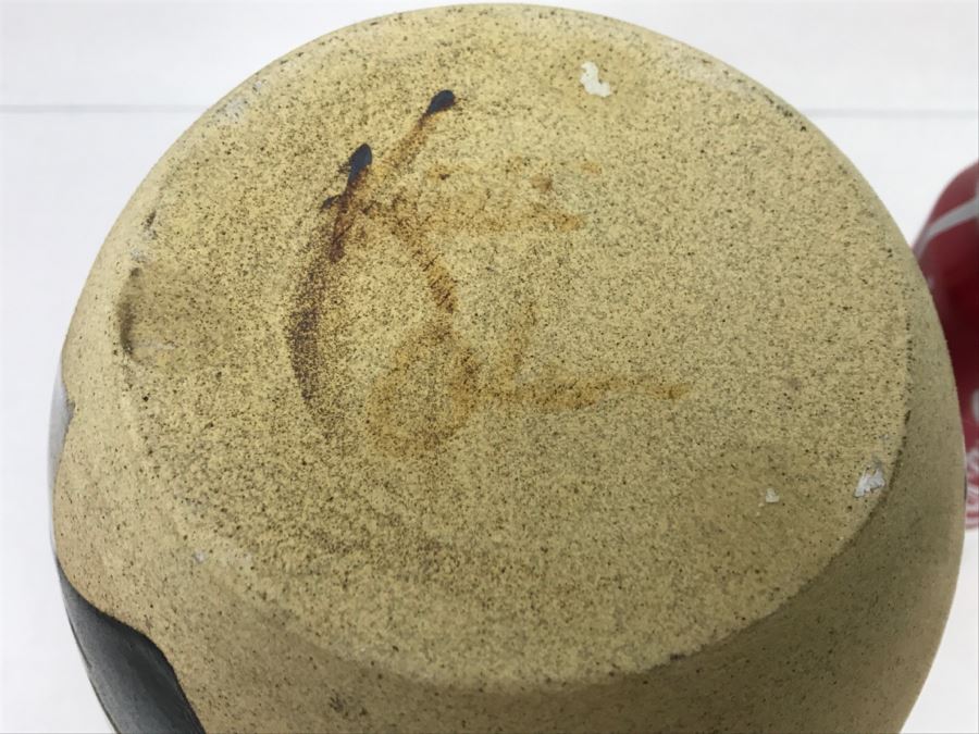 Signed Pottery Vase By Kristin [Photo 9]
