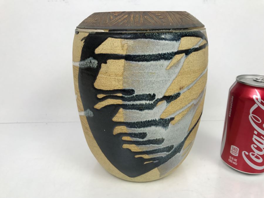 Signed Pottery Vase By Kristin [Photo 3]