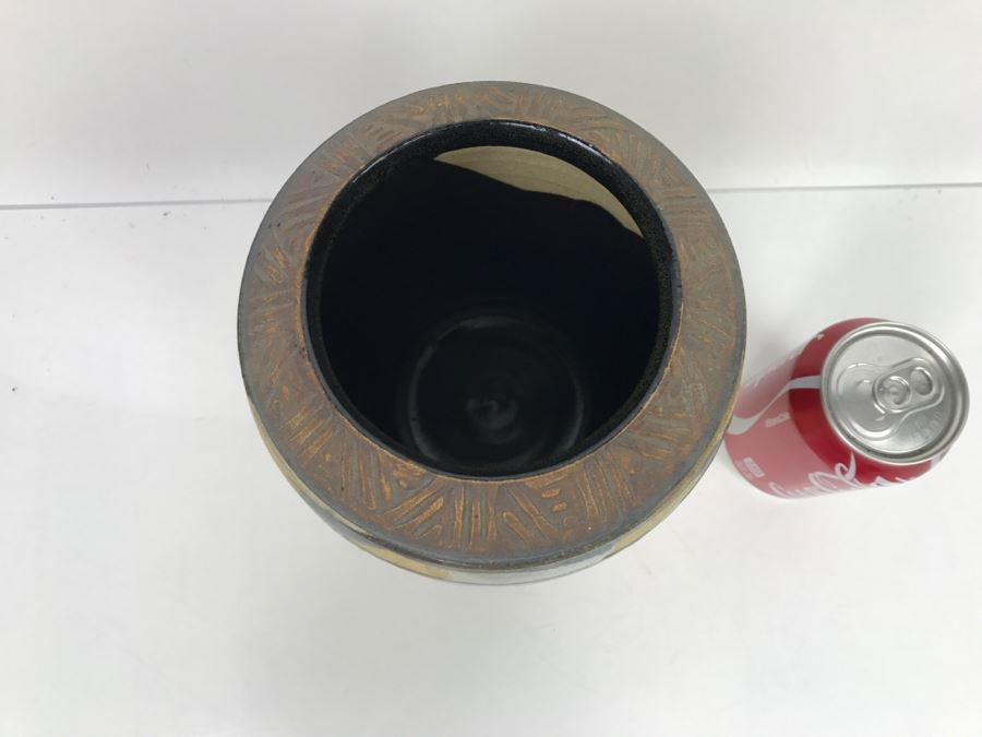 Signed Pottery Vase By Kristin [Photo 4]