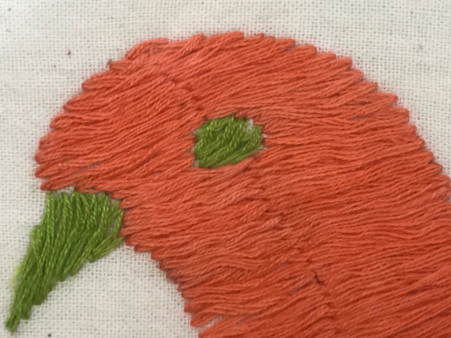 Framed Colorful Bird Embroidery Wall Artwork [Photo 6]