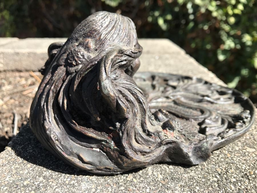 Bronze Art Nouveau Style Dish Signed RL [Photo 12]