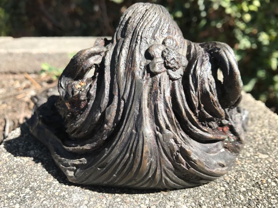 Bronze Art Nouveau Style Dish Signed RL [Photo 2]