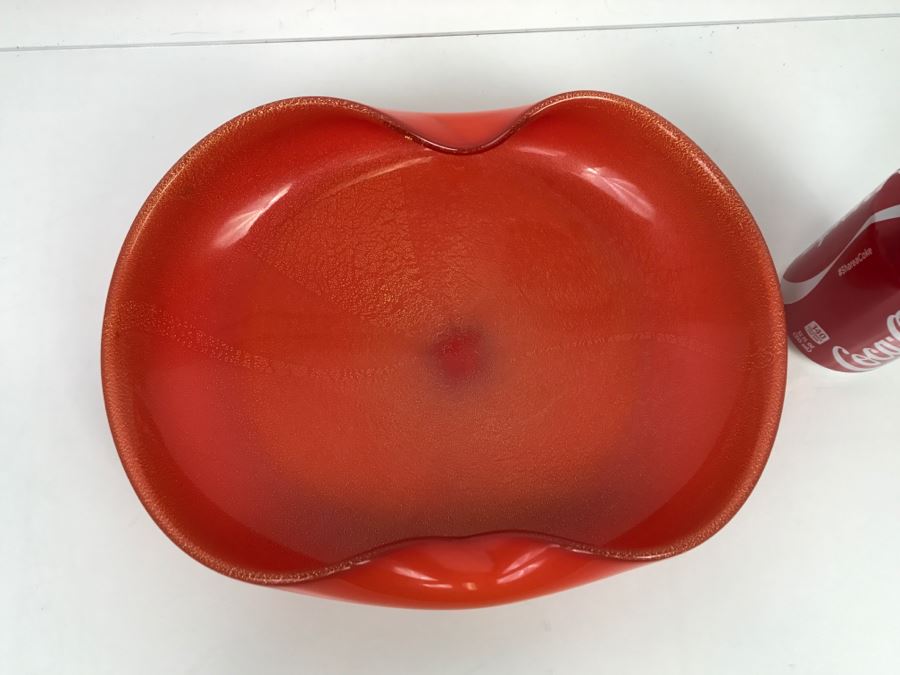 Orange Art Glass Bowl [Photo 11]