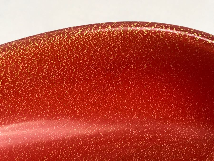 Orange Art Glass Bowl [Photo 8]