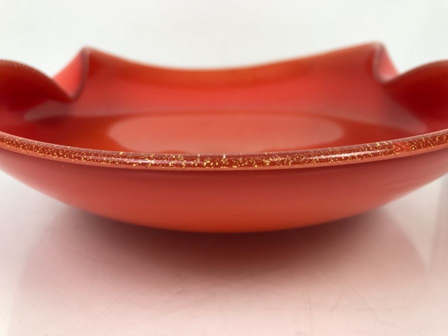 Orange Art Glass Bowl [Photo 6]