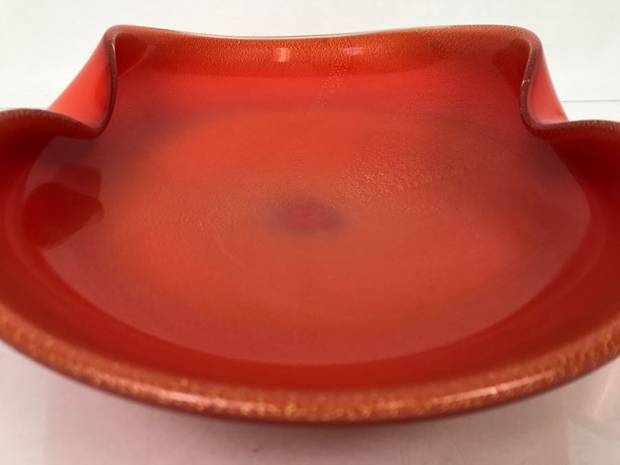 Orange Art Glass Bowl [Photo 5]