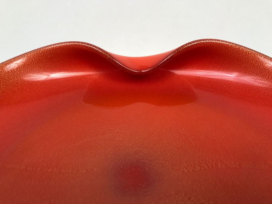 Orange Art Glass Bowl [Photo 3]