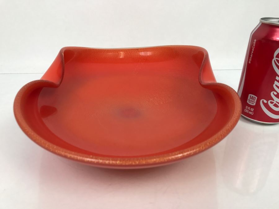 Orange Art Glass Bowl [Photo 4]