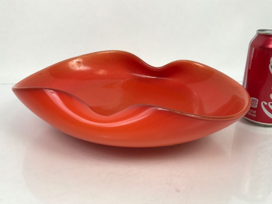 Orange Art Glass Bowl [Photo 10]