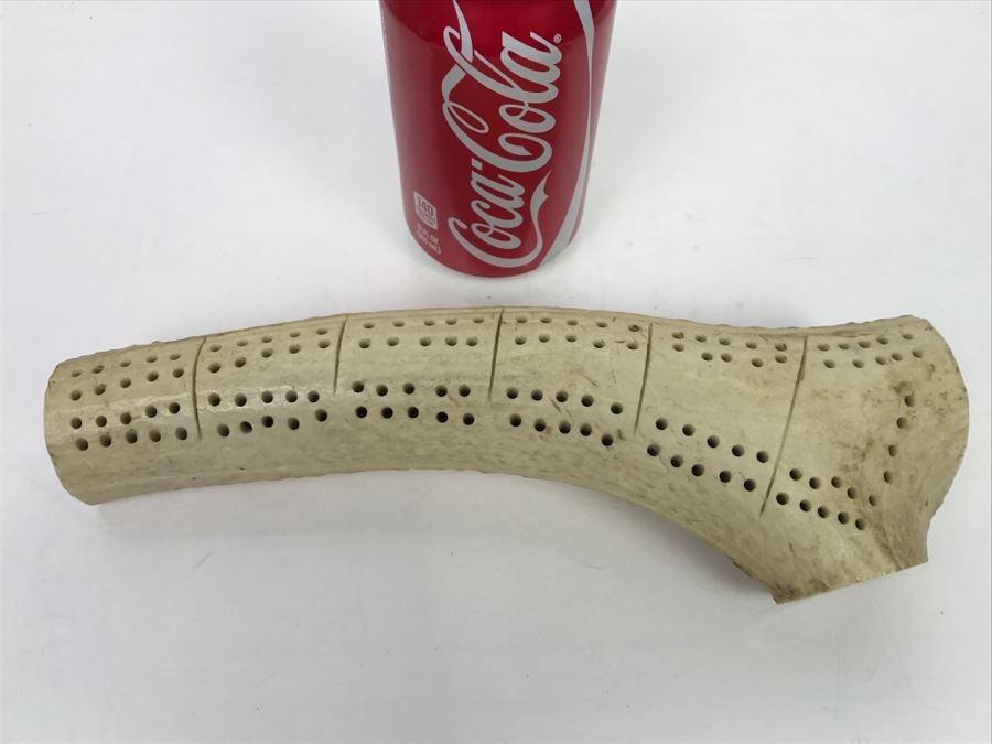 Vintage Real Antler Cribbage Board [Photo 3]