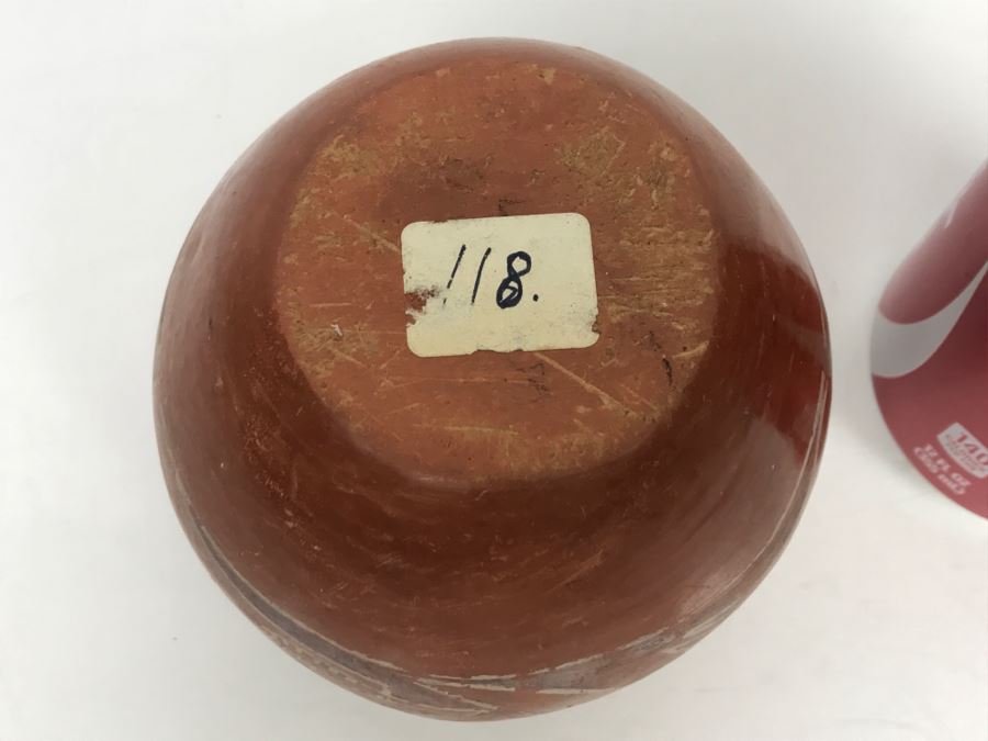 Vintage Santa Clara Pueblo Pottery Native American Bowl [Photo 12]