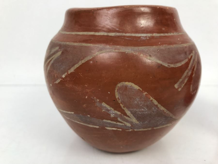 Vintage Santa Clara Pueblo Pottery Native American Bowl [Photo 7]