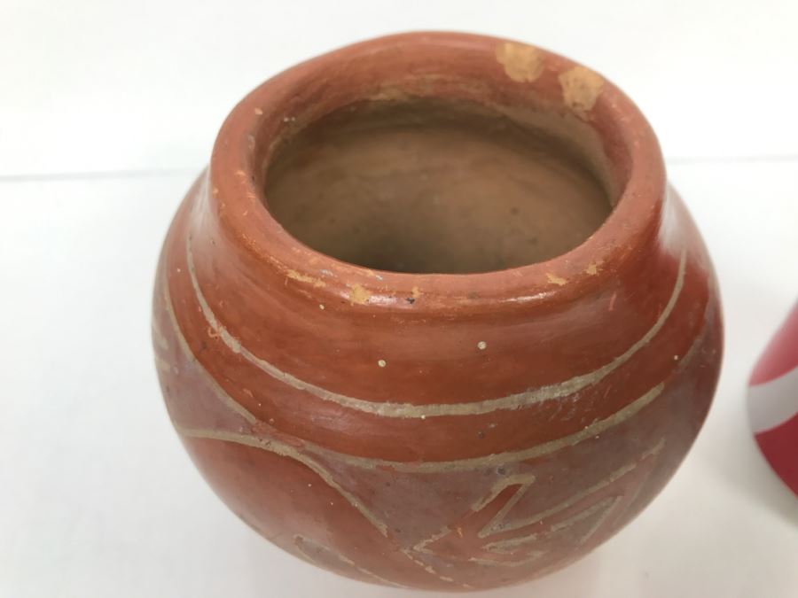 Vintage Santa Clara Pueblo Pottery Native American Bowl [Photo 9]