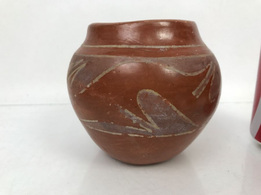 Vintage Santa Clara Pueblo Pottery Native American Bowl [Photo 6]
