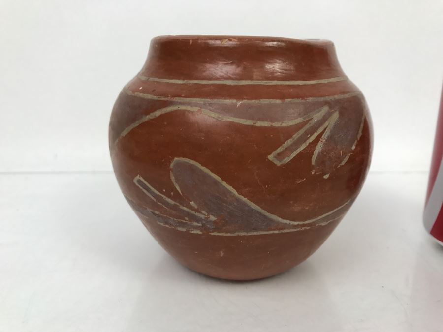 Vintage Santa Clara Pueblo Pottery Native American Bowl [Photo 5]