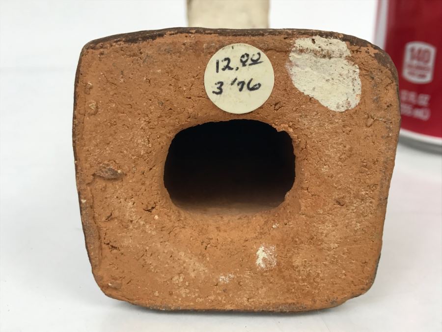 Vintage Pueblo Pottery Native American Vessel With Frog Painted On Handle [Photo 12]