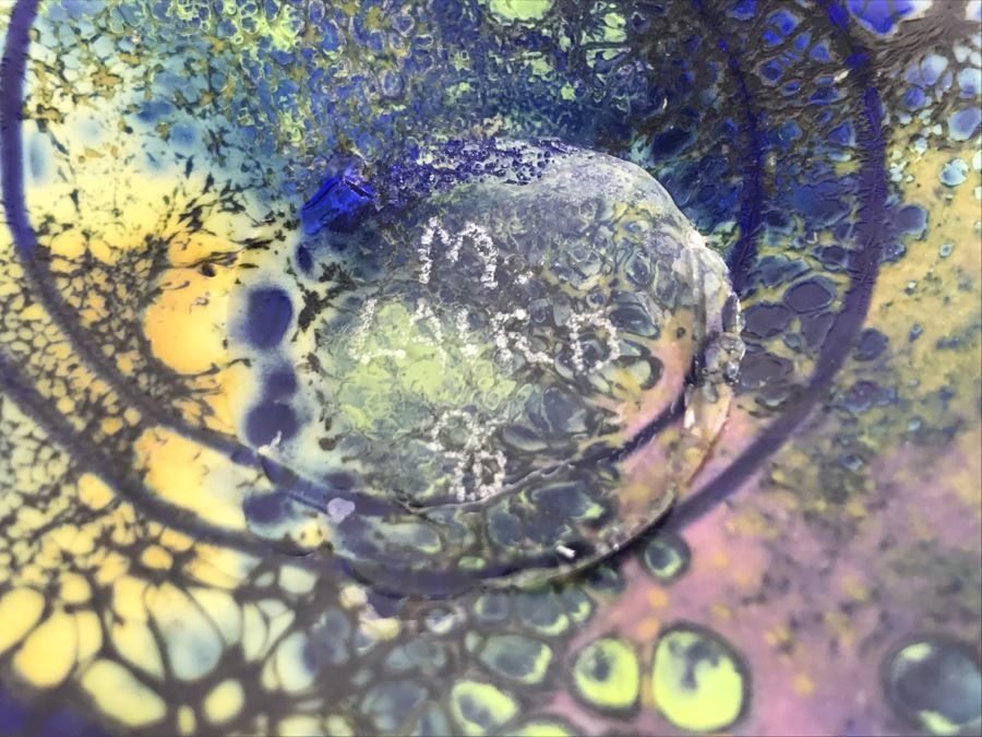 Vintage 1996 Signed Art Glass Vase By M. Laird [Photo 13]