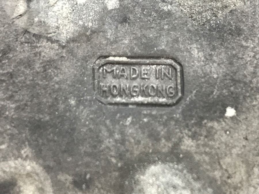 Pair Of Hong Kong Pewter Chased Flasks [Photo 12]