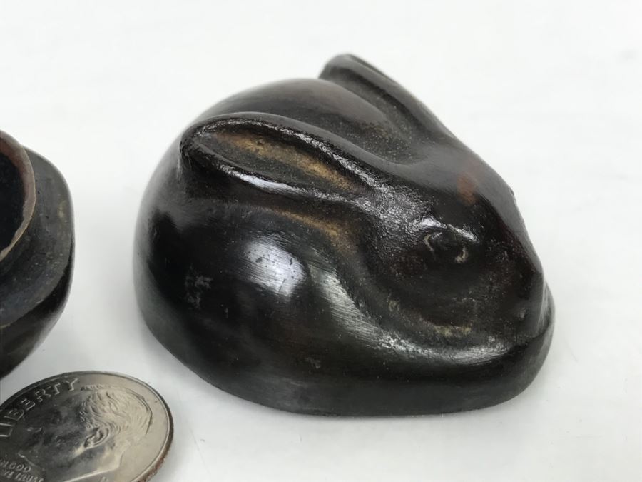 Small Metal Rabbit Trinket Box [Photo 3]