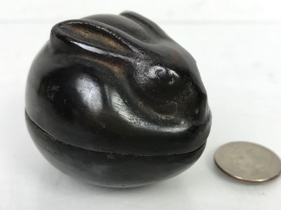Small Metal Rabbit Trinket Box [Photo 2]