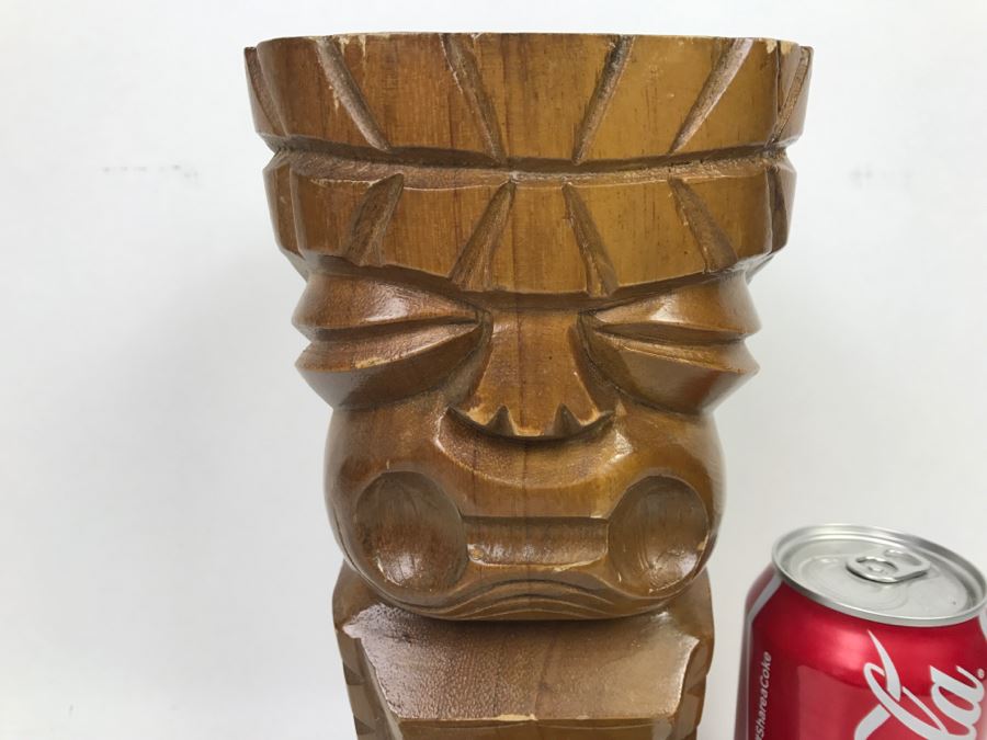 Carved Wooden Tiki Statue Made In Philippines [Photo 3]