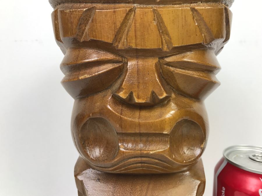 Carved Wooden Tiki Statue Made In Philippines [Photo 5]
