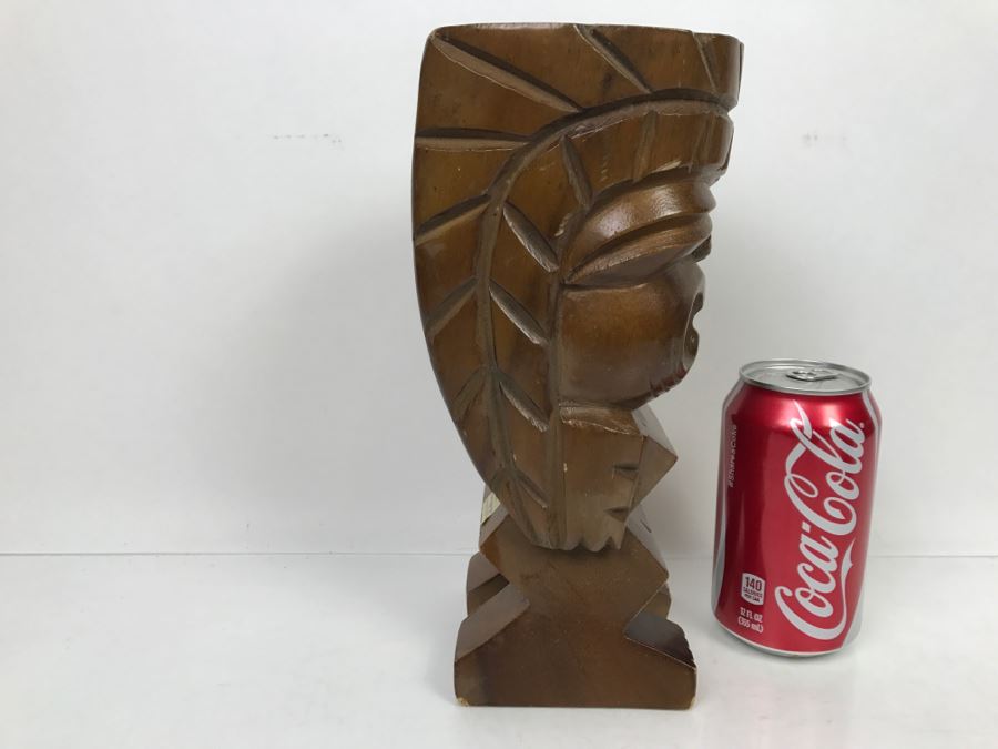 Carved Wooden Tiki Statue Made In Philippines [Photo 7]