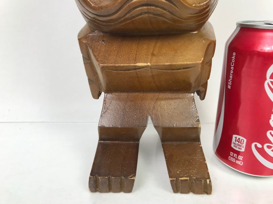 Carved Wooden Tiki Statue Made In Philippines [Photo 6]