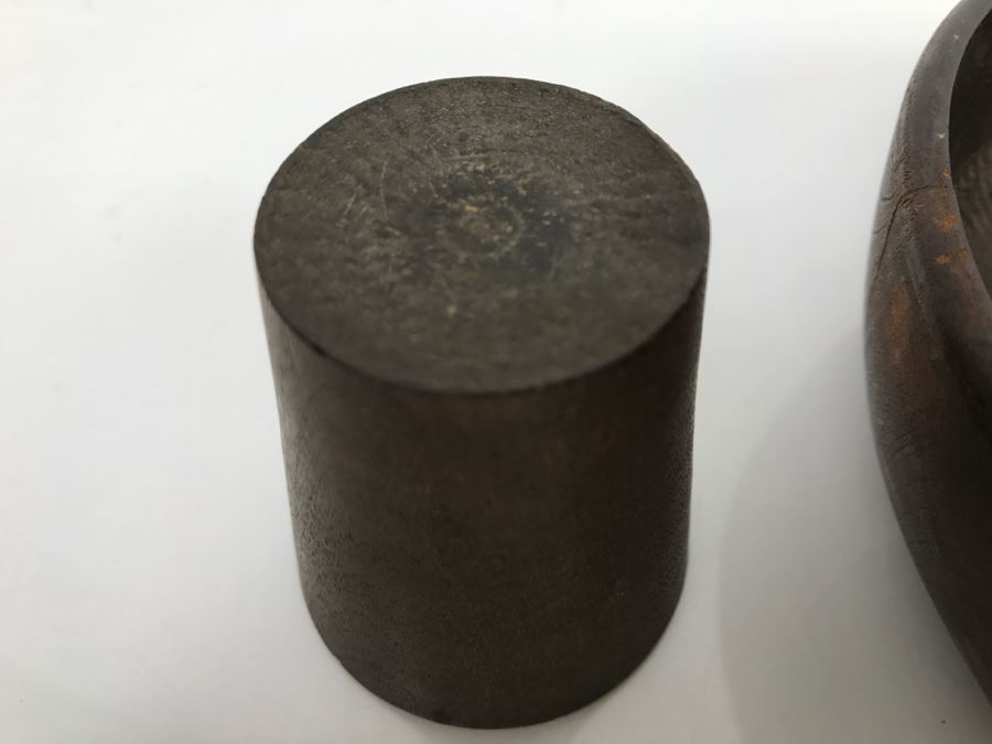 Japanese Turned Wood Bowl With Cup NIPPON [Photo 10]