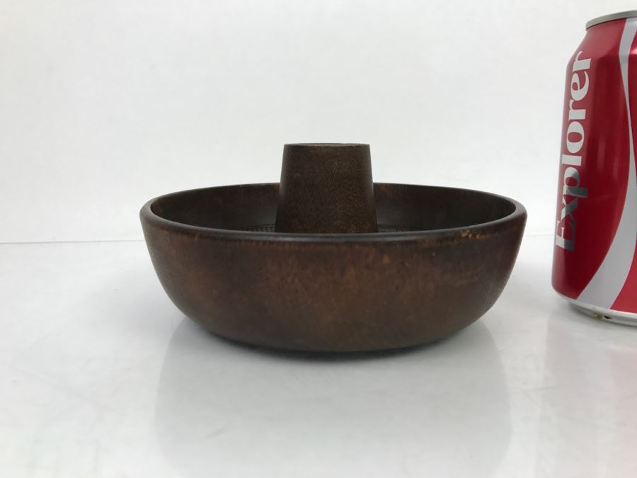 Japanese Turned Wood Bowl With Cup NIPPON [Photo 5]