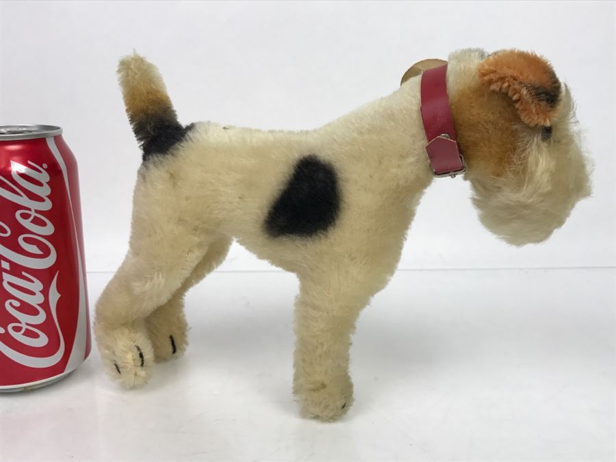 Vintage STEIFF Original Stuffed Animal With Original Tags Made In Germany 'Foxy' Fox Terrier Dog [Photo 7]