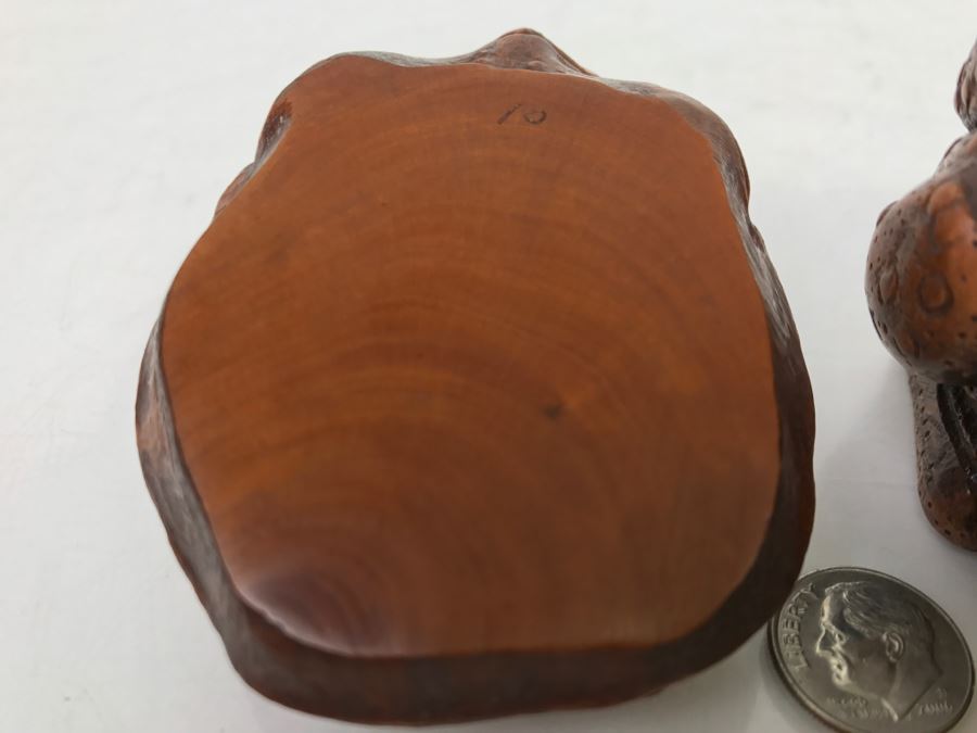 Stunning Detailed Wood Carved Japanese Frog Trinket Box (See All Photos) [Photo 16]