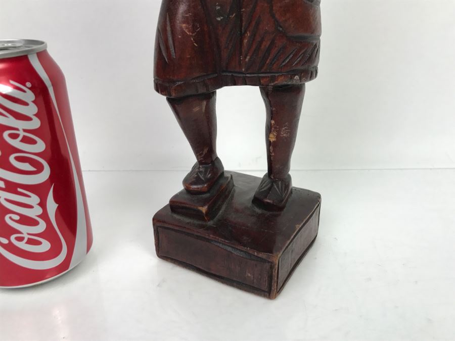 Wooden Carved Sculpture Of Native American Chief [Photo 4]