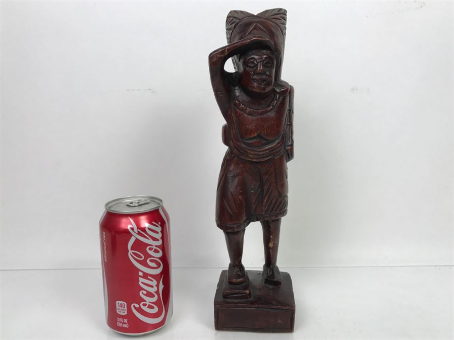 Wooden Carved Sculpture Of Native American Chief [Photo 5]