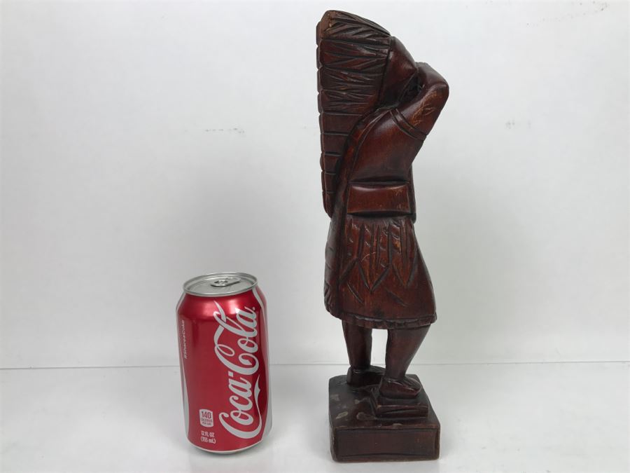 Wooden Carved Sculpture Of Native American Chief [Photo 6]