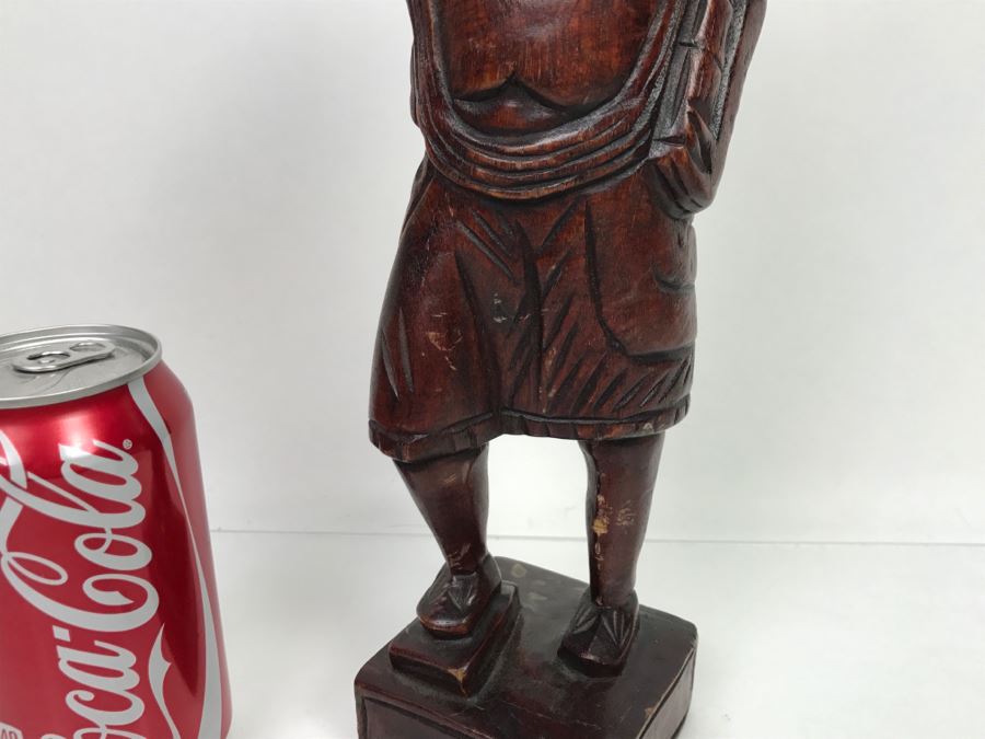 Wooden Carved Sculpture Of Native American Chief [Photo 3]