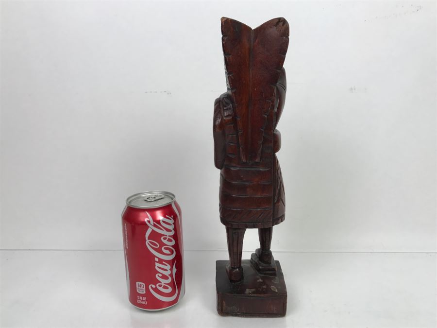Wooden Carved Sculpture Of Native American Chief [Photo 7]