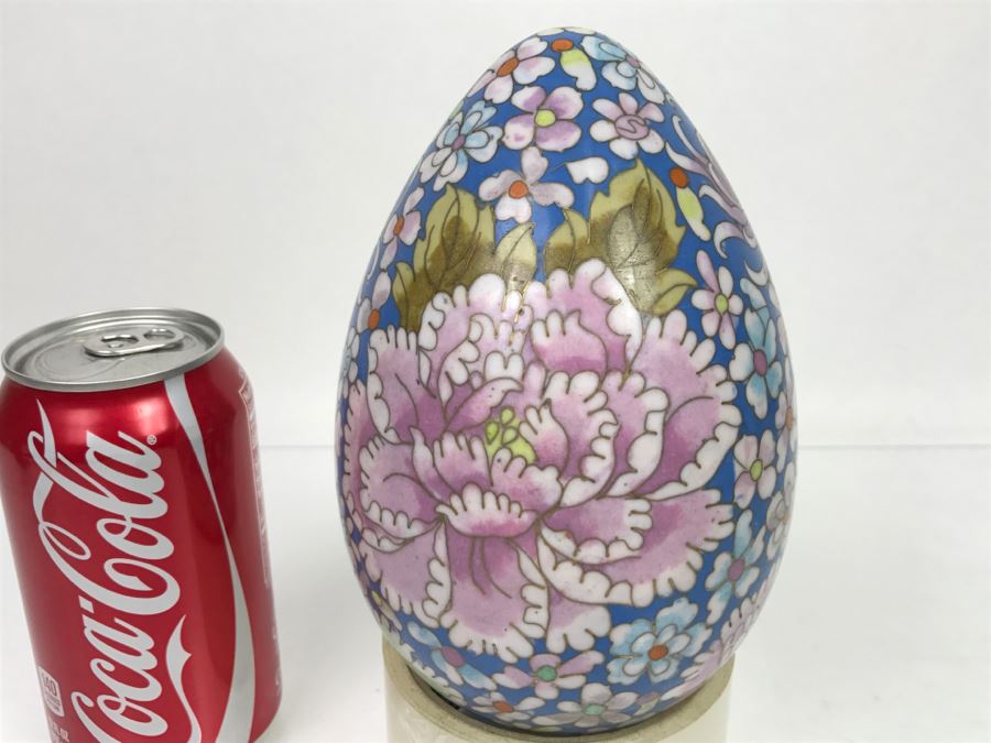 Large Chinese Cloisonne Egg [Photo 3]