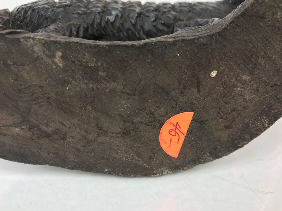 Vintage Armadillo Carved Wooden Sculpture [Photo 2]