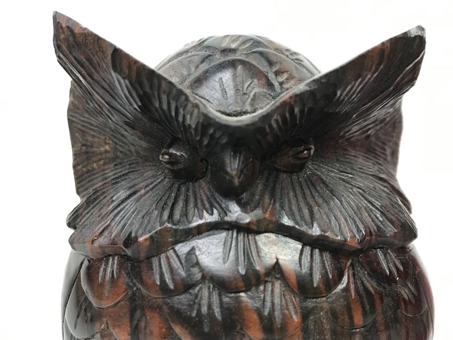 Well Executed Ironwood Owl Wood Carved Sculpture [Photo 6]