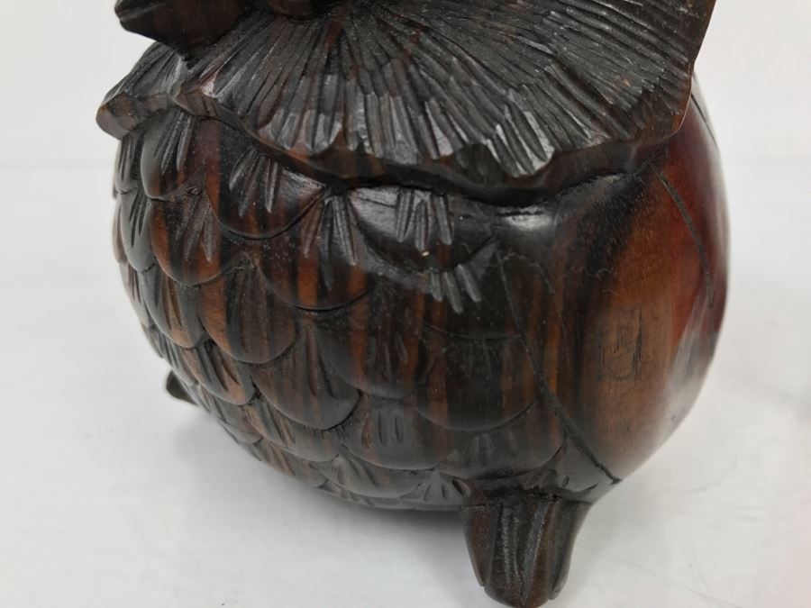 Well Executed Ironwood Owl Wood Carved Sculpture [Photo 15]